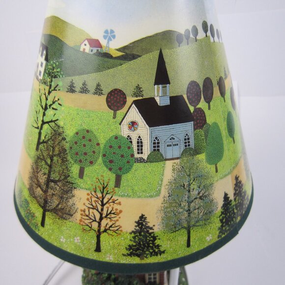 Susan Winget Red Schoolhouse Desktop Lamp - Used - Tested - Works - Picture 8 of 14